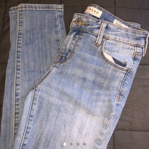 Pacsun Bullhead light wash mid rise skinny jeans
